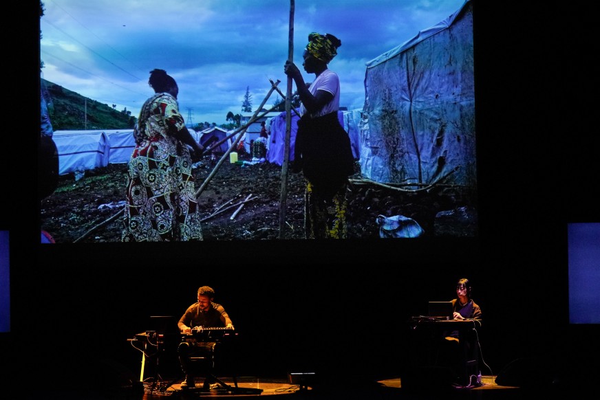Lucia Ronchetti: BIENNALE MUSICA 2023-MICRO-MUSIC-TEATRO PICCOLO ARSENALE-DAVID SHONGO / ESTELLE SCHORPP
